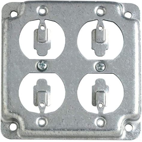 Steel City RS8 Outlet Box Surface Cover, Square, Raised, 4